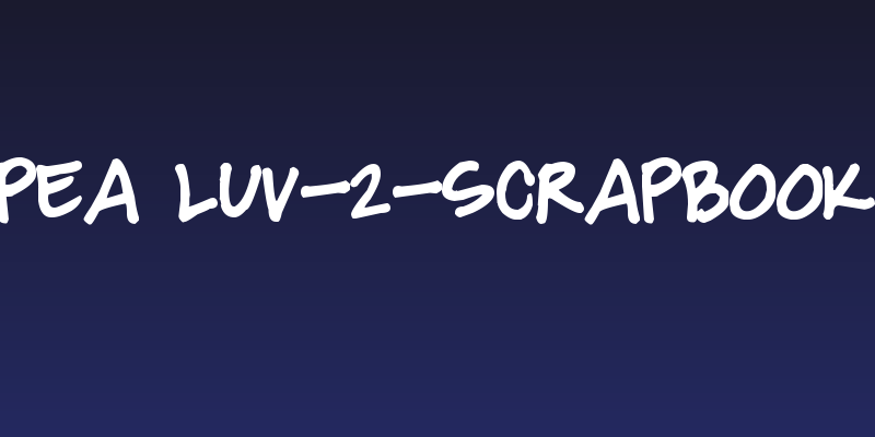 Pea Luv-2-Scrapbook Social Header