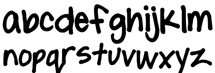Pea Luv-2-Scrapbook Font LOWERCASE