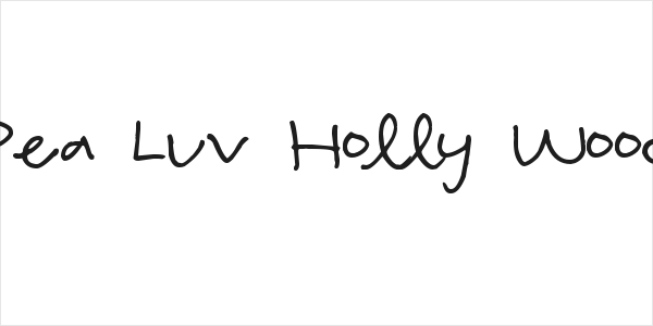 Pea Luv Holly Wood Logo