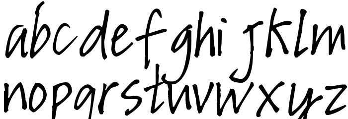 Pea Luzel Font LOWERCASE