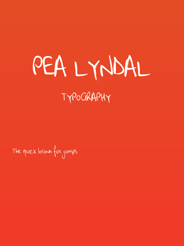 Pea Lyndal Poster