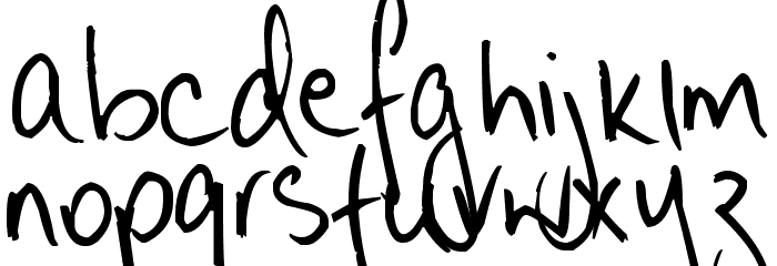 Pea Lyndal Font LOWERCASE