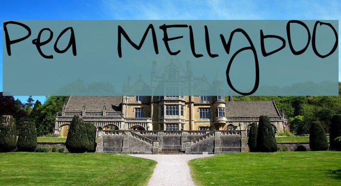 Pea MEllybO0 Font examples