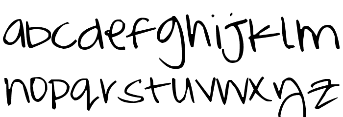 Pea MEllybO0 Font LOWERCASE