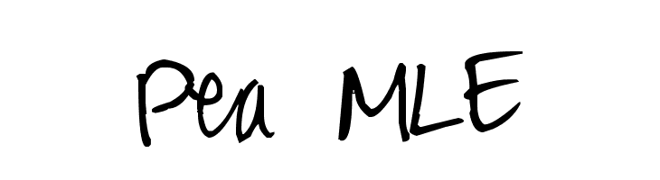 Pea MLE Font