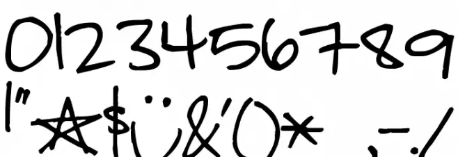 Pea MLE Font OTHER CHARS