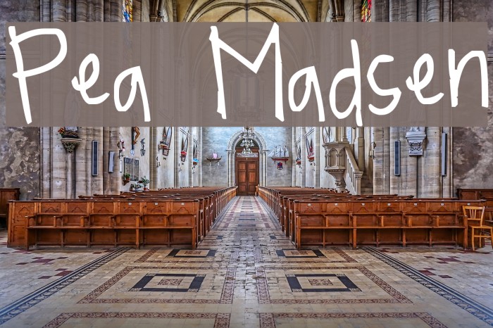 Pea Madsen Font examples