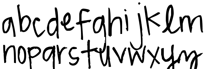 Pea Madsen Font LOWERCASE