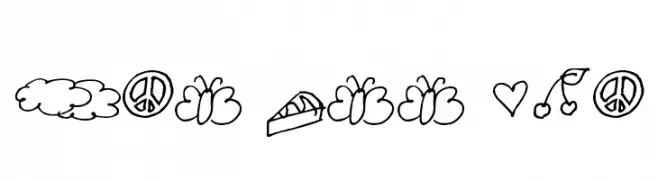 Pea Maia's Doodles  Frei Schriftart Herunterladen