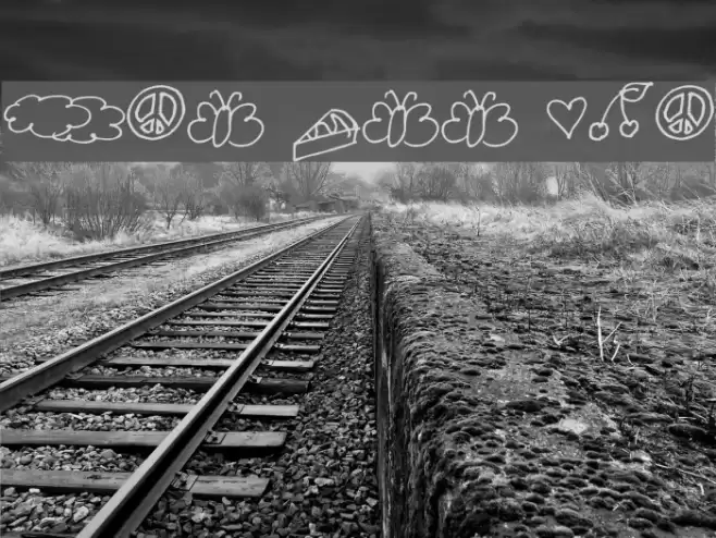 Pea Maia's Doodles Font examples