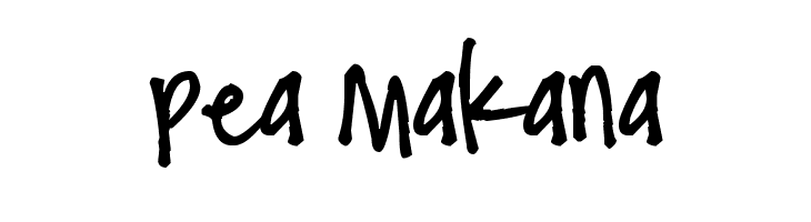 Pea Makana  フリーフォントのダウンロード