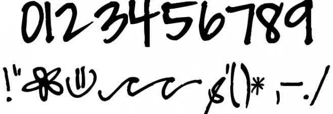 Pea Makana Font OTHER CHARS