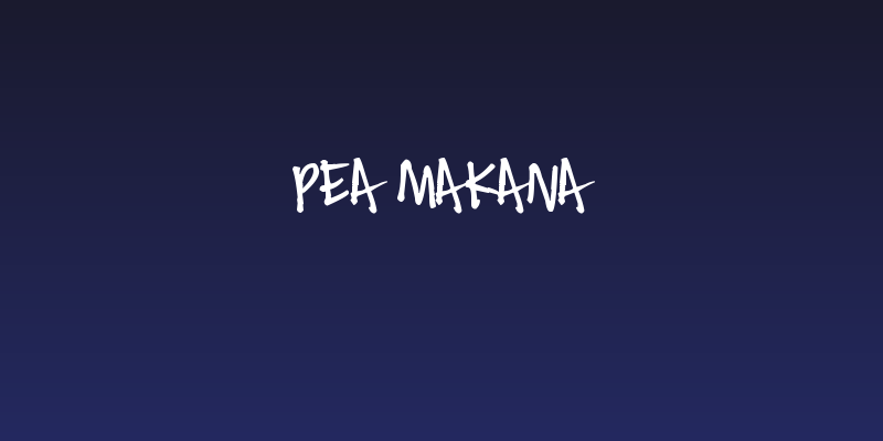 Pea Makana Social Header
