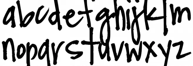 Pea Makana Font LOWERCASE