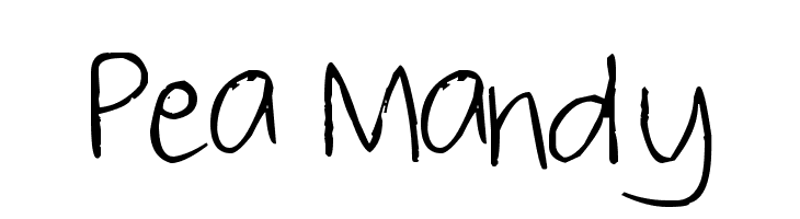 Pea Mandy Font