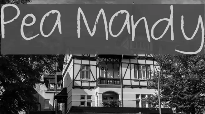 Pea Mandy Font examples