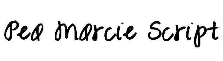 Pea Marcie Script  font caratteri gratis