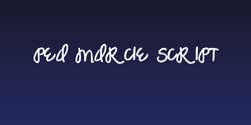 Pea Marcie Script Social Header