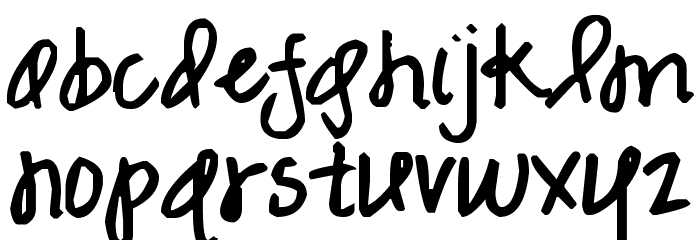 Pea Marcie Script Font LOWERCASE