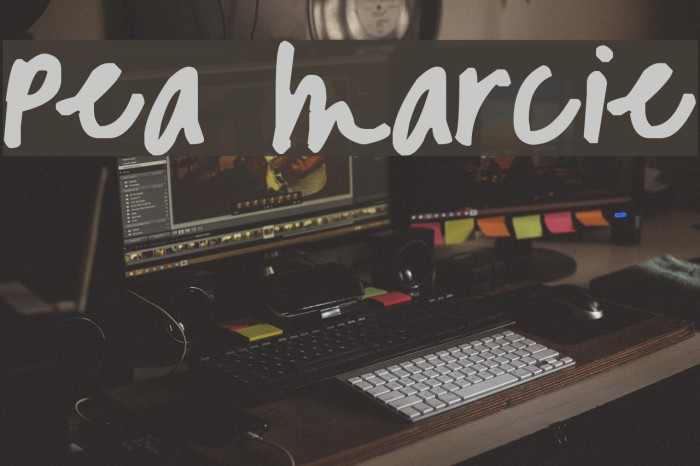 Pea Marcie Font examples