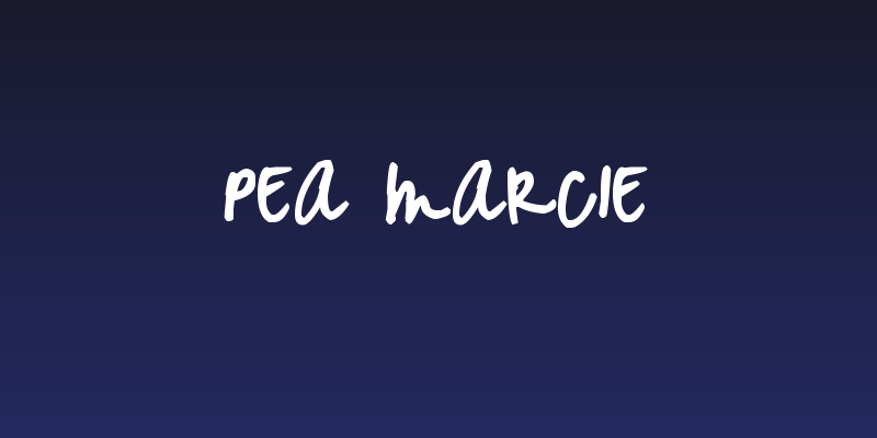 Pea Marcie Social Header