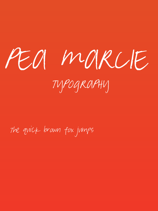 Pea Marcie's Skinny Print Poster