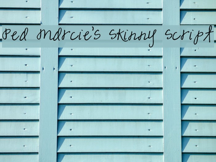 Pea Marcie's Skinny Script Example 3