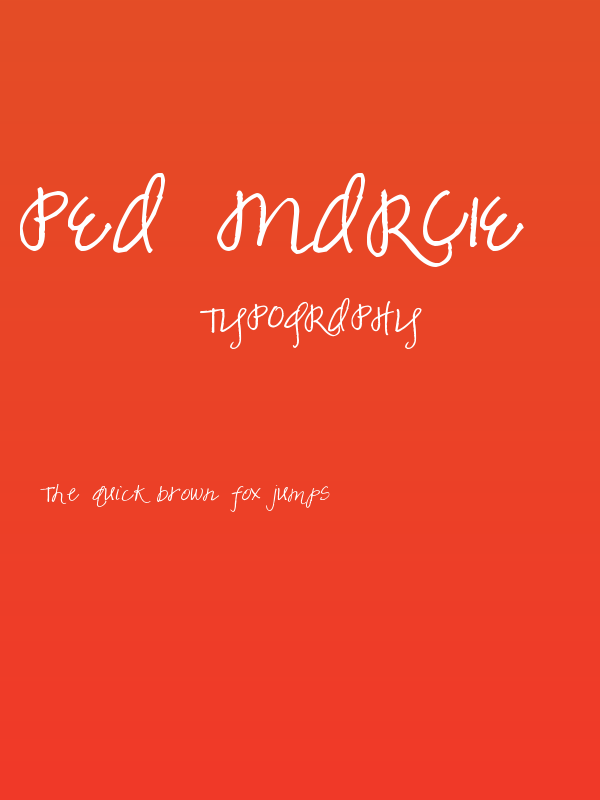 Pea Marcie's Skinny Script Poster