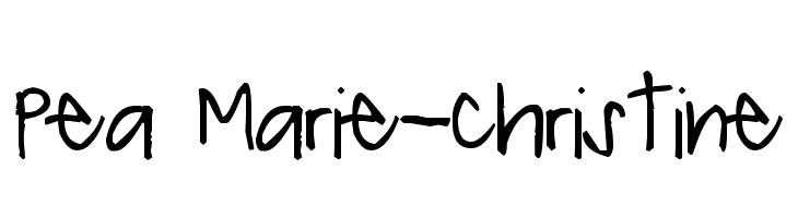 Pea Marie-Christine  Free Fonts Download