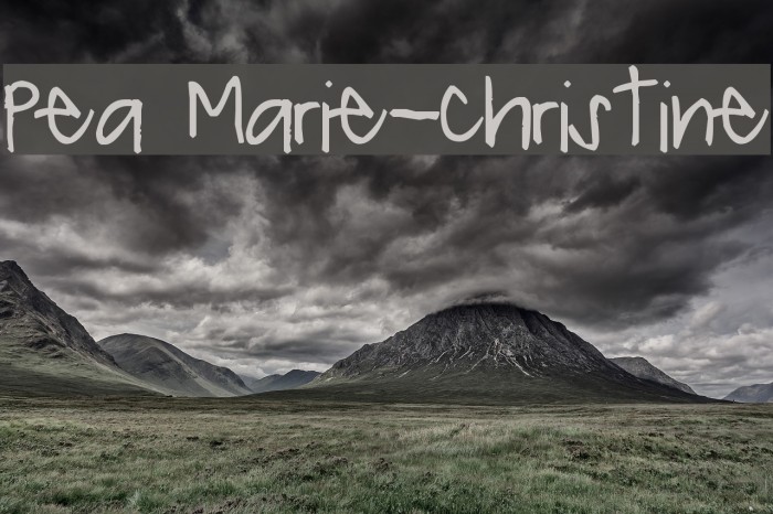 Pea Marie-Christine Example 1