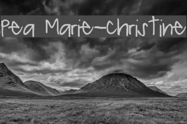 Pea Marie-Christine Font examples