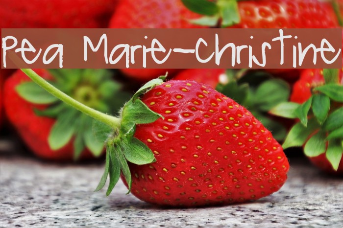 Pea Marie-Christine Example 2