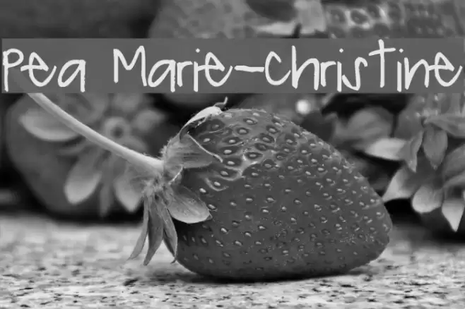 Pea Marie-Christine Font examples
