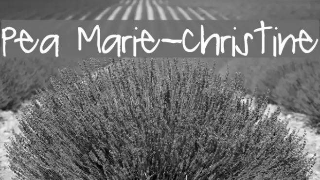 Pea Marie-Christine Font examples