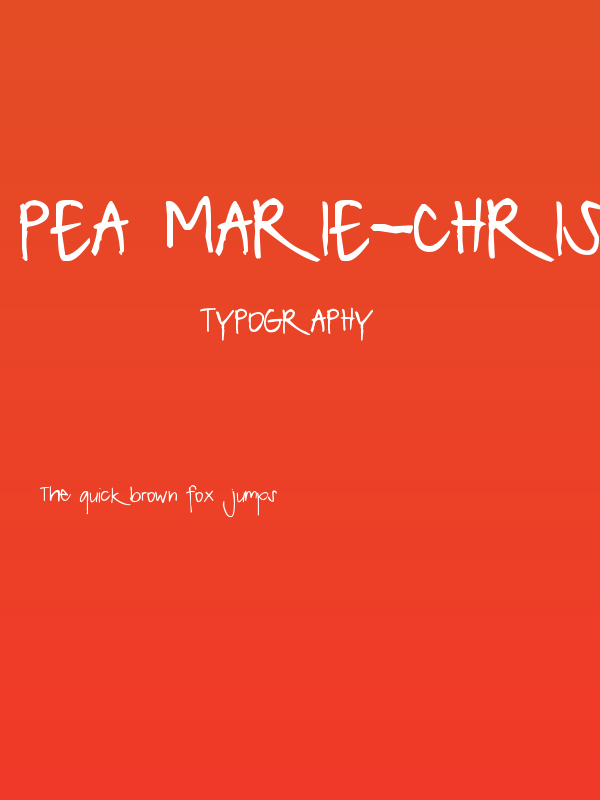 Pea Marie-Christine Poster