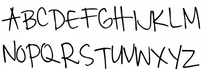 Pea Mariella Font UPPERCASE