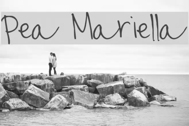 Pea Mariella Font examples