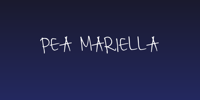 Pea Mariella Social Header