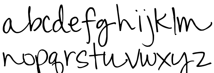 Pea Mariella Font LOWERCASE