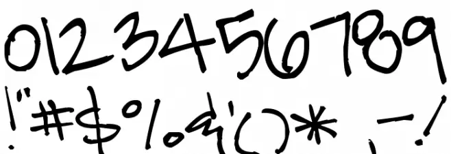 Pea Marsha Font OTHER CHARS