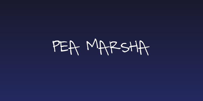 Pea Marsha Social Header