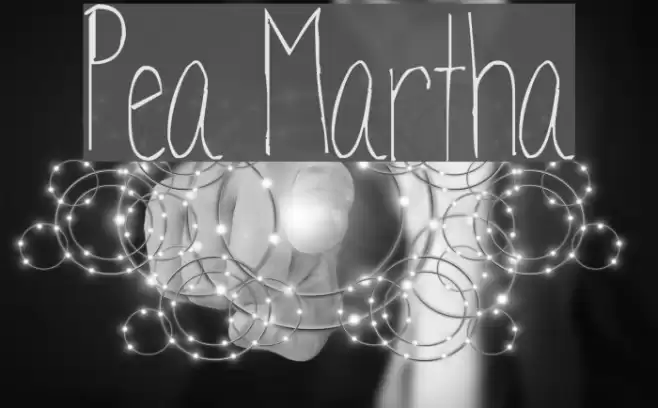 Pea Martha Font examples