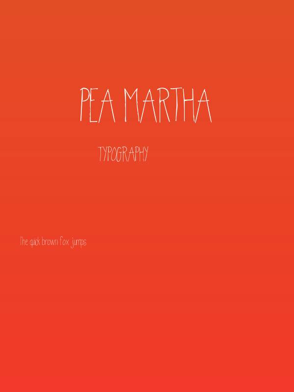 Pea Martha Poster