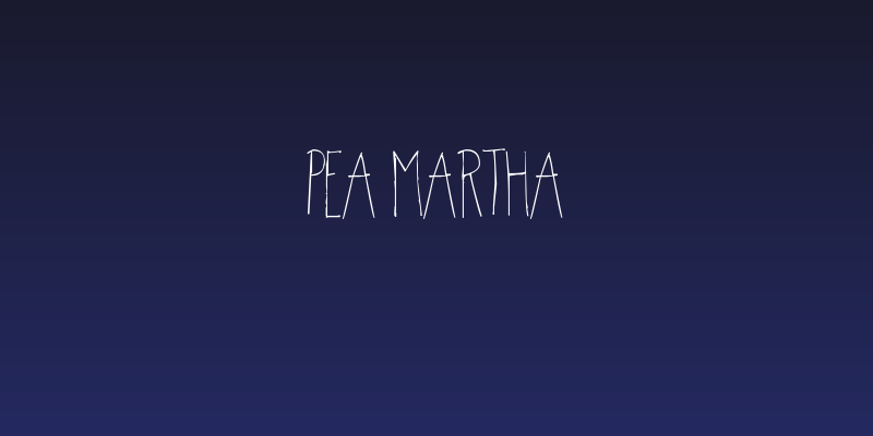 Pea Martha Social Header