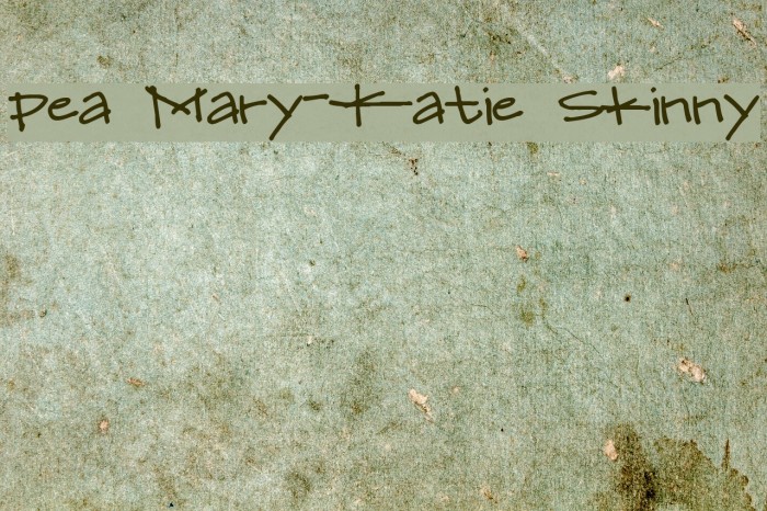 Pea Mary-Katie Skinny Example 3