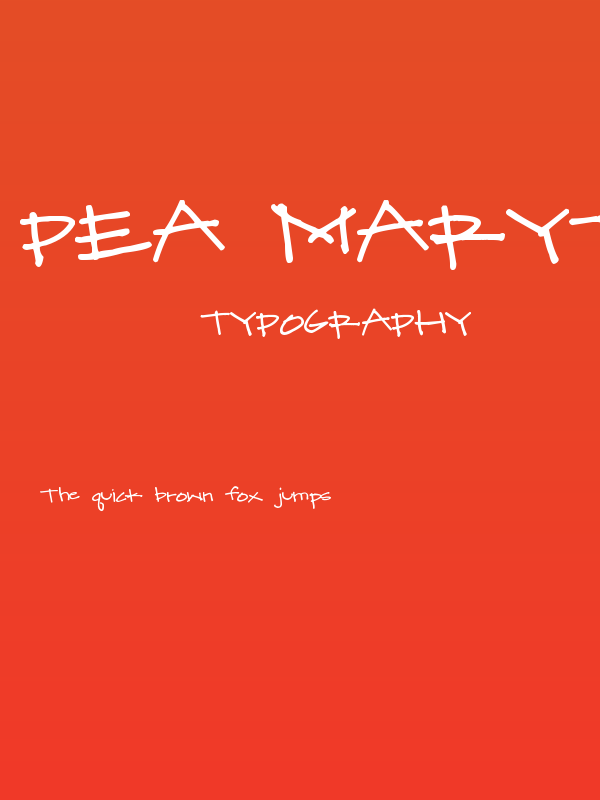 Pea Mary-Katie Skinny Poster