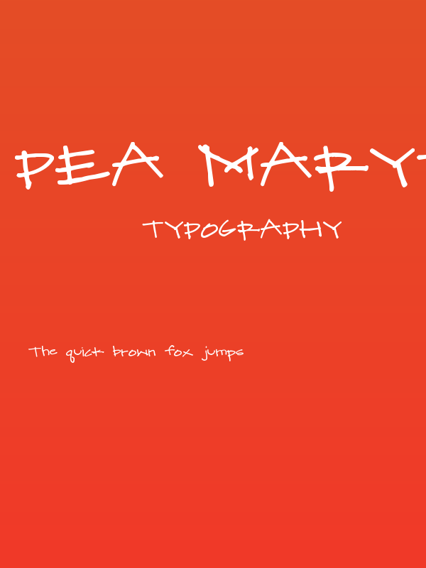 Pea Mary-Katie Poster