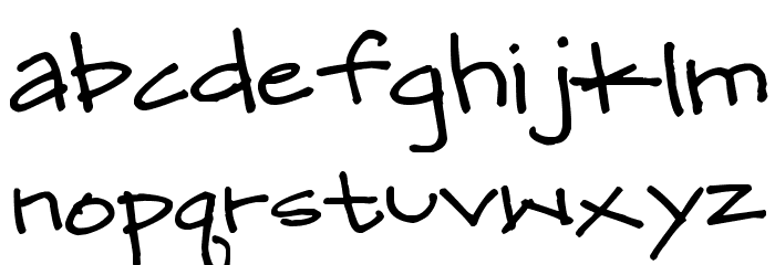 Pea Mary-Katie Font LOWERCASE
