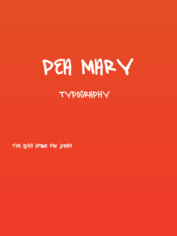 Pea Mary Poster