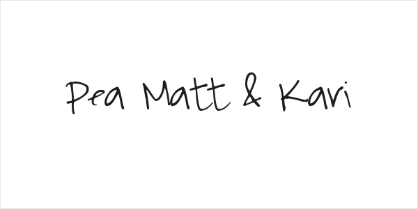 Pea Matt & Kari Logo